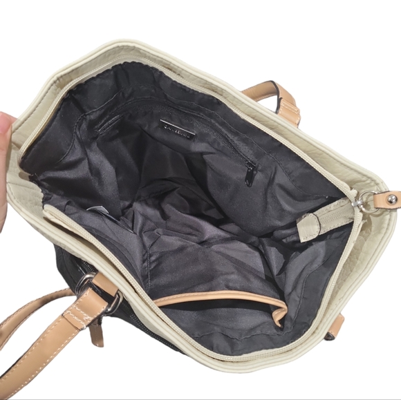 Giani Bernini Colorblock Faux Pebble Leather Tote - Picture 4 of 7